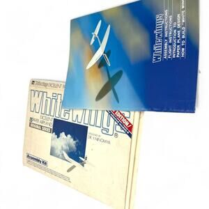 Vintage 80s Nostalgia Toy White Wings Paper Airplane Box Set Assembly Kit Unused